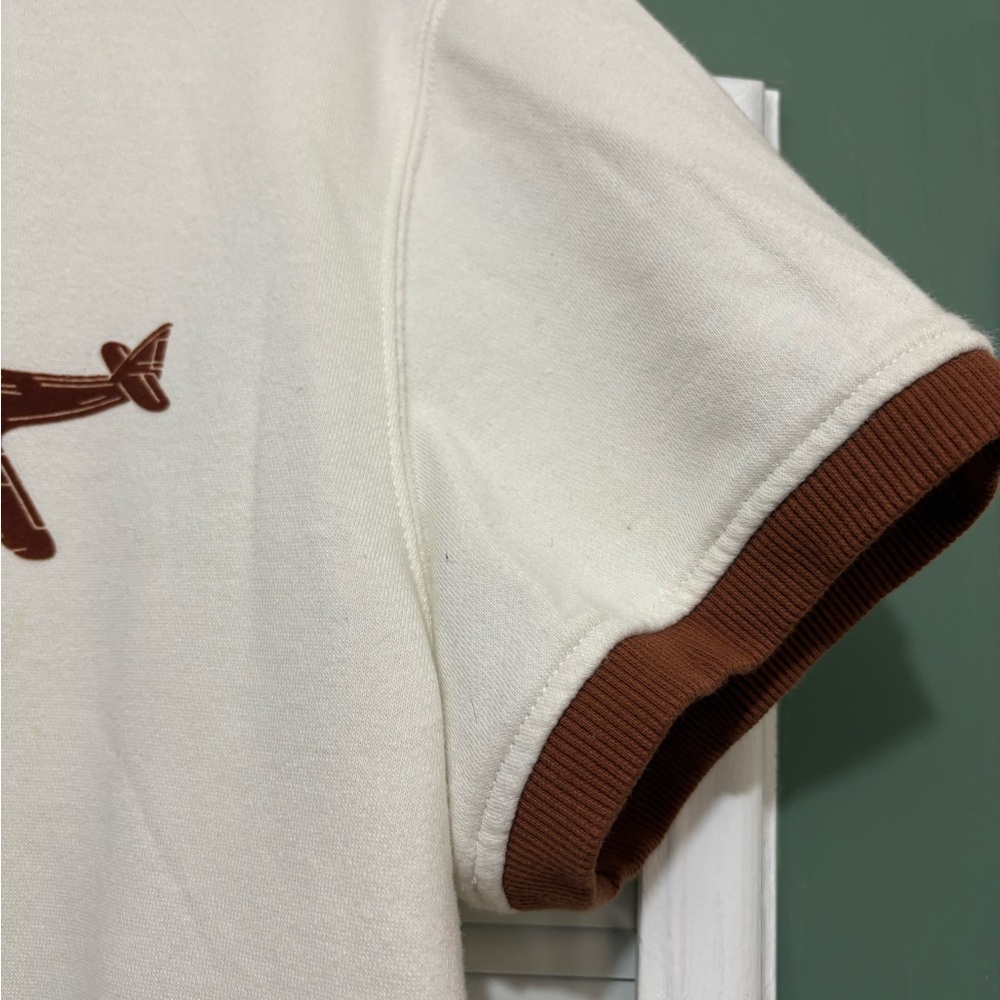 Sun + Stone
Ouigi Theodore Men's Color-blocked Airplane-Print Polo Shirt Sz L - Picture 8 of 8